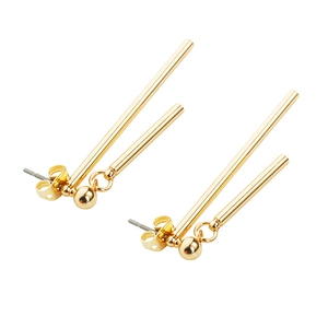 Boucles d'oreilles minimalistes dorées avec barres géométriques asymétriques pendantes