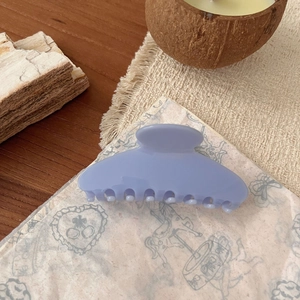 Minimalist lavender acetate hair claw clip with elegant semi-circle design for women