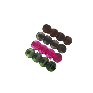 Lot de 4 barrettes à bulles rondes colorées en acétate écaille et résine vibrante