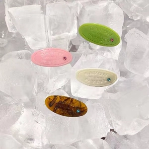 Acetate Soap Shape Letter Rhinestone Hair Clip Sweet Girl Side Bangs Spring Clip Korean Style Fashion Hair Accessories