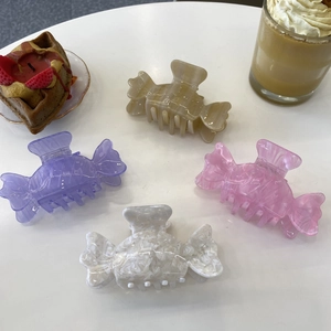 Acetate Candy Shape Hair Claw Clip Korean Fashion Marble Pattern Sweet Hair Clamp Large Size Decorative Hair Accessories For Women