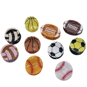 Mini pinzas para el cabello de acetato con diseños deportivos de baloncesto y fútbol
