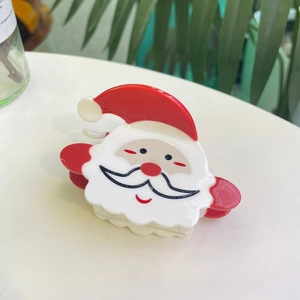 Natale Babbo Natale Acetato Molletta per Capelli Festiva Cartone Animato Pinza Squalo Fatto a Mano Accessori per Capelli Donna