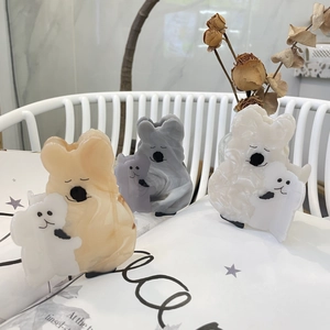 Simpatico Fermaglio per Capelli a Forma di Koala in Acetato Cartone Animato Marmo Texture Accessori per Capelli Donna Ragazza