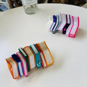 Pinza per Capelli Creativa in Acrilico Fatta a Mano Forma di Dorso di Libri Grandi Colori Caramella per Donna Accessori Capelli Estetica Y2K