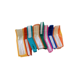 Pinza per capelli colorata stile y2k a forma di libri impilati in acetato lucido