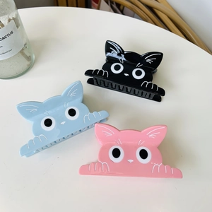 Süße Katze Geformte Acetat Haarkralle Für Damen Süßes Kätzchen Haarklammer Mode Cartoon Haarschmuck Täglich