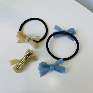 Nœuds Papillon en Plastique Résine Élastiques Cheveux Et Pinces Bec De Canard Pour Femmes Filles Accessoires Cheveux Décoratifs