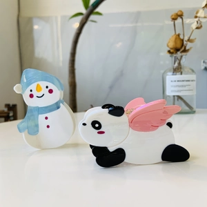 Cute Cartoon Acetate Hair Claw Clips Snowman Panda Wings Shark Hairpins Handmade Sweet Fashion Hair Accessories For Women Girls
