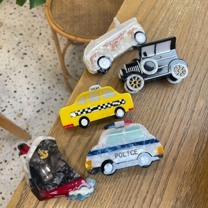 Cute Acetate Hair Claw Clips Creative Car Ship Bus Taxi Police Car Shapes Handmade Fashion Hair Accessories For Women Girls