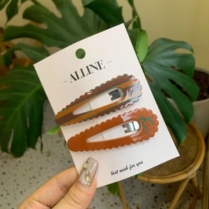 Lot de barrettes à cheveux à carreaux et rayures avec nœud vert pour coiffure fille