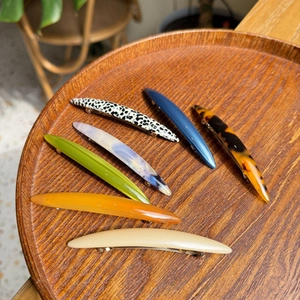 Barrette à Cheveux en Acétate Style Coréen Élégante Pince à Ressort Longue Pointue Épingle à Cheveux Faite à la Main Mode Coiffure Femme