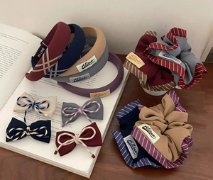 Collection de barrettes à nœuds en tissu et de serre-têtes rembourrés en couleurs élégantes