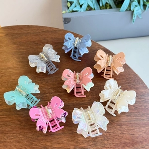 Butterfly Hair Claw Clip Double Layer Hollow Out Acetate Sweet Elegant Shark Clip For Women Girls Daily Styling Accessories