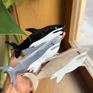Elegant Acetate Shark Orca Hair Claw Clips Personalized Large Animal Hair Grabs Women Fashion Marine Life Hair Accessories