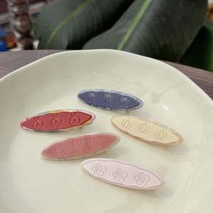 Haarspange Im Koreanischen Stil Aus Acetat Mit Frucht- Und Blumenmuster Süße Frische Entenschnabelklemme Für Damen Und Mädchen