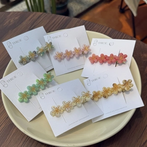 Süße Acetat Blume Haarklammer Für Damen Handgefertigte Florale Entenschnabel Klammer Elegante Seiten Haarnadel Mode Haarschmuck