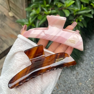 Französische Acetat Haarkralle Elegant Minimalistisch Gestreift Schildpatt Haarklammer Für Damen Tägliche Haarschmuck Schmuck
