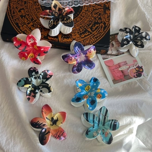 Pince à Cheveux Fleur d'Halloween pour Femmes Mignon Fantôme Citrouille Squelette en Plastique ABS Accessoires de Cheveux Festifs