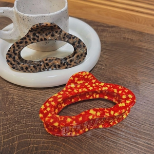 Handmade Cellulose Acetate Cloud Hair Claw Clip Hollow Star Leopard Tortoise Pattern Sweet Hair Accessories For Women