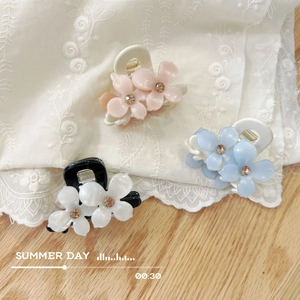 Dolce Pinza per Capelli a Fiore in Acetato Elegante Strass Floreale Accessori per Capelli per Donna Stile Fresco Quotidiano