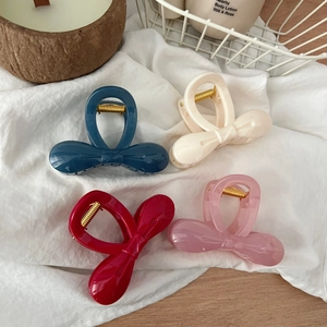 Pince à Cheveux Nœud Élégante 8cm pour Femmes Accessoires de Cheveux Papillon Minimalistes pour Cheveux Épais Pince Antidérapante Style Quotidien