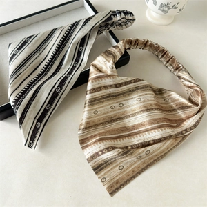 Ethnic style elastic triangle bandana headbands with geometric and bohemian prints