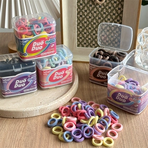 Seamless High Elasticity Hair Ties Polyester Spandex No Damage Hair Bands For Toddlers Kids Girls Daily Styling Accessories