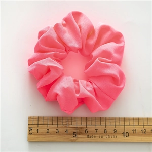 Elastico per capelli rosa in chiffon, diametro 10 cm, morbido accessorio in tessuto trendy