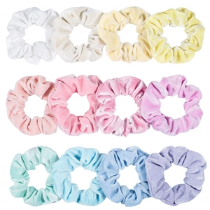Große Samt Scrunchies Macaron Einfarbig Weich Elastisch Haargummis Haarbänder Für Damen Mädchen Täglich Mode Haarschmuck