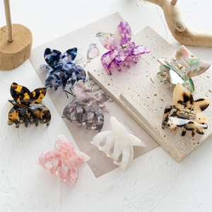Pince à Cheveux Papillon Vintage Acétate Marbrure Écaille de Tortue Barrette à Cheveux Pour Femmes Accessoires de Coiffure d'Été