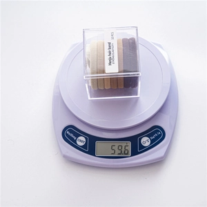 Weight measurement of 10 high-elasticity seamless hair bands in a transparent box
