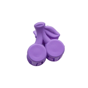 Pince à cheveux mate violette en forme de cerise pour femmes accessoire élégant