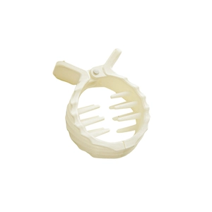 Pince à cheveux mate blanc crème style nid d'oiseau pour queue de cheval et chignon
