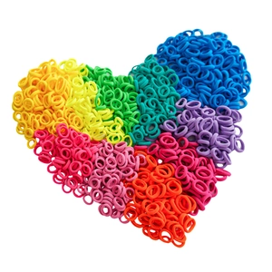 Mini Elastic Hair Ties Seamless Nylon Towel Rings High Stretch Ponytail Holders For Kids Toddlers Girls Hair Accessories