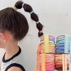 Set dettagliato di 48 elastici per capelli colorati ad alta elasticità per trecce bimbi