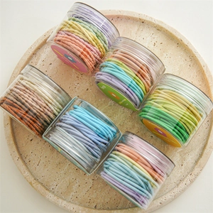 Set di elastici per capelli colorati ad alta elasticità in 6 barattoli trasparenti