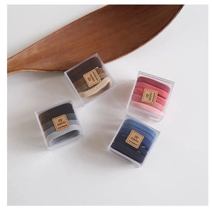 Elastici per Capelli Senza Cuciture ad Alta Elasticità Eleganti Fermacapelli Minimalisti Fasce per Capelli da Donna Accessori per Capelli Quotidiani Con Scatola
