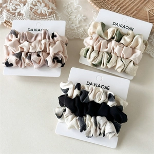 Elastici per Capelli in Tessuto con Fantasia Floreale e Cuore Alta Elasticità Durevoli per Donna Ufficio Accessori Quotidiani