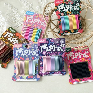 High Elastic Seamless Hair Ties Durable Soft Colorful Candy Color Ponytail Holders For Women Girls Daily Hair Accessories