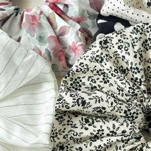 Elegant floral scrunchies set with various printed patterns and elastic hair bands for women