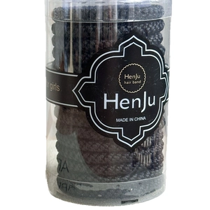 High elasticity ponytail holder hair bands in a transparent cylinder for girls