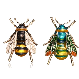Mode Legierung Emaille Biene Brosche Für Damen Tierform Insekt Anstecknadel Bunte Reversnadel Dekorative Schmuck Geschenk