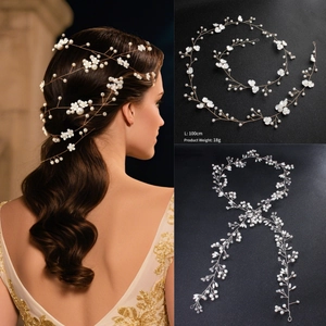 Vite Per Capelli Da Sposa Fatta A Mano Con Künstliche Perle E Fiori In Resina Gioielli Da Matrimonio Per Donne Accessori Per Capelli