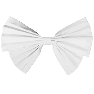 Handmade white fabric oversized bow brooch for wedding dress or Lolita skirt decoration