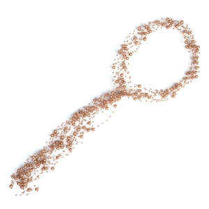Handmade bridal rose gold multi-layer pearl hair vine and beaded wedding headband for women