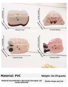 Specifiche dettagliate su dimensioni e materiale PVC per fermagli a forma di pane