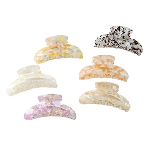 Set de pinces à cheveux à motif d'ondulations pour femmes en couleurs élégantes