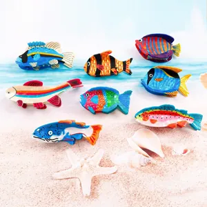 Pinces à Cheveux en Forme de Poissons Tropicaux Animaux Marins Colorés en Acétate Accessoires de Cheveux pour Femmes Filles Plage Été