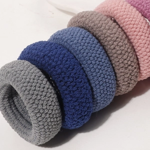 Thick high-elasticity Morandi colored scrunchies set for high ponytail hairstyles